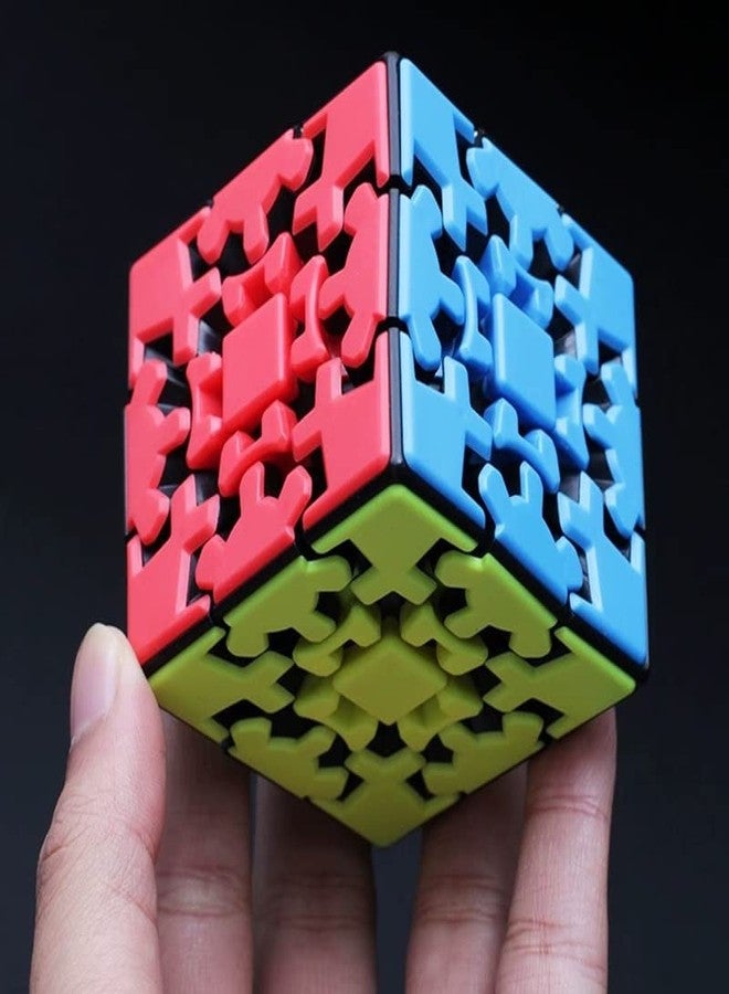 HAWKISTER مكعب تروس هاوكيستر 3×3 بدون ملصقات، لعبة ألغاز ثلاثية الأبعاد سلسة وذات آلية تروس، لعبة ألغاز مثالية للأطفال - Image 5
